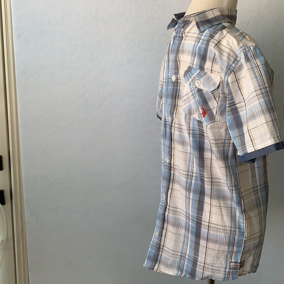 Plaid Short Sleeve Button Up Shirt - Picture 5 of 10